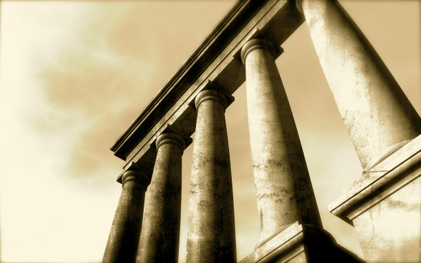 3d仿古古典建筑罗马纪念碑渲染图片下载