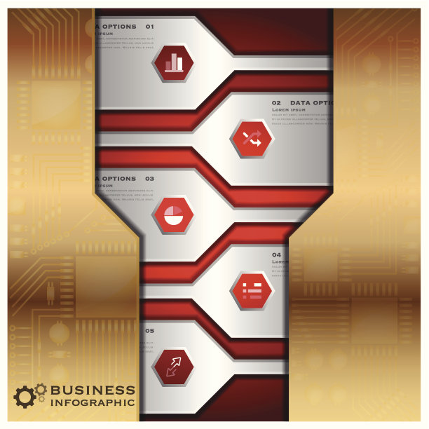 商业信息图表与技术背景图片下载