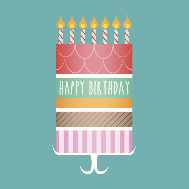 快乐的生日蛋糕图片下载