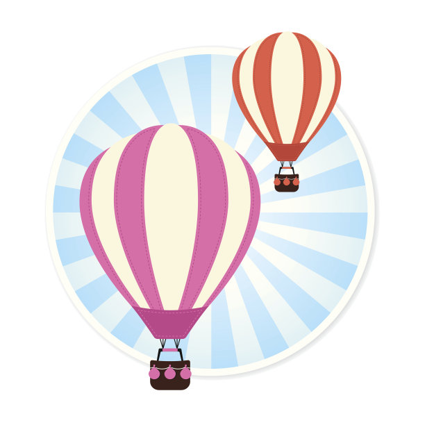 热气球插图图片下载