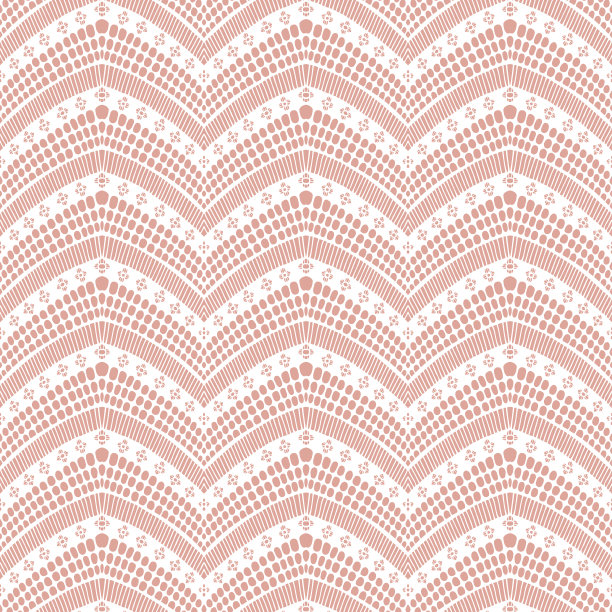 花边无缝图案与花素材图片