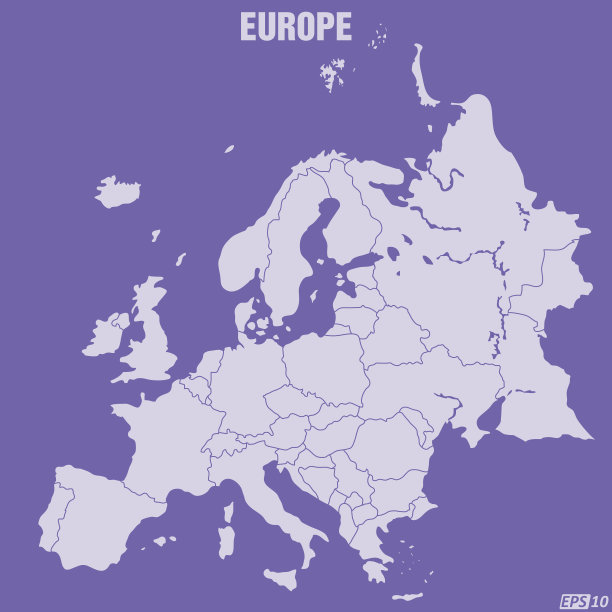 欧洲地图图片下载