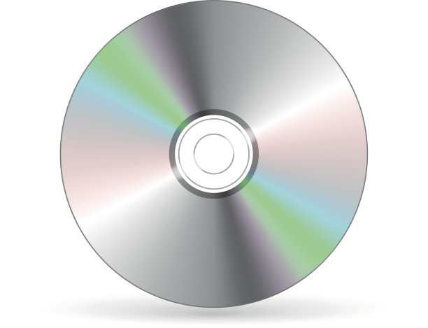 CD / DVD隔离在白色图片下载