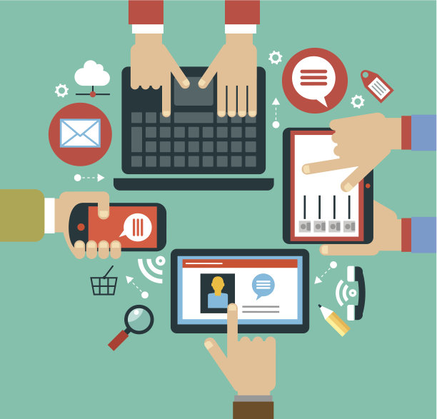 移动应用程序的概念素材图片