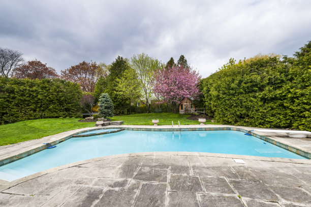 后院有游泳池图片下载