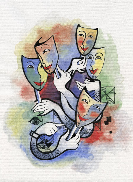 戏剧面具图片下载