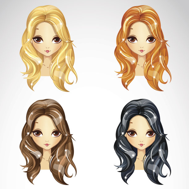 一套美丽的Babetta头发图片下载