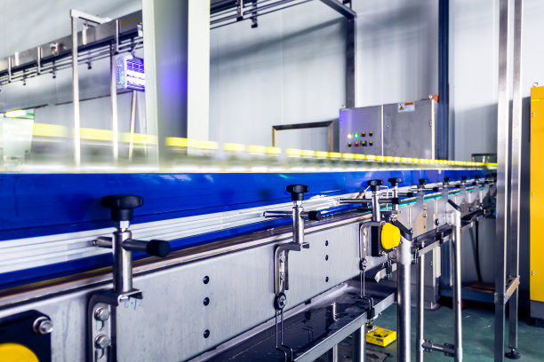 在中国的饮料生产工厂素材图片