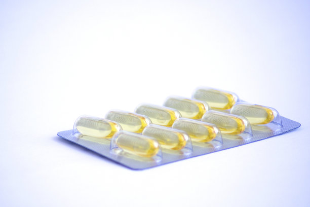 黄色药丸，完全起泡图片下载