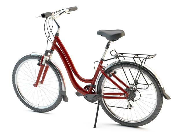 红色自行车骑行图片下载