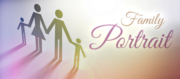 全家福概念创意插图图片下载
