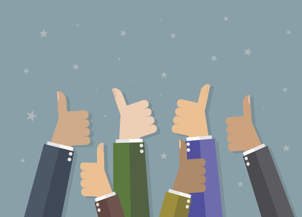 商人竖起大拇指素材图片