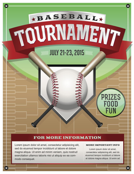 矢量棒球比赛插图图片下载