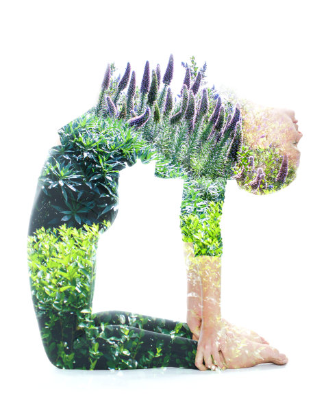 双重曝光的肖像图片下载