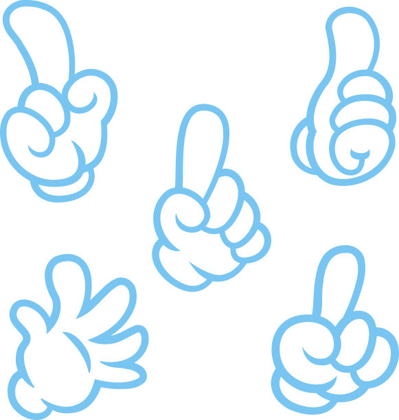 卡通手套图片下载