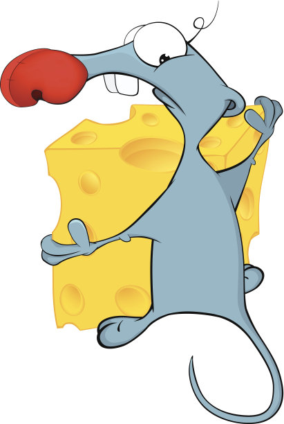 小老鼠和奶酪的卡通图片下载