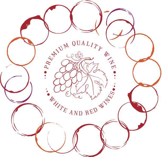 葡萄酒标签的设计。图片下载