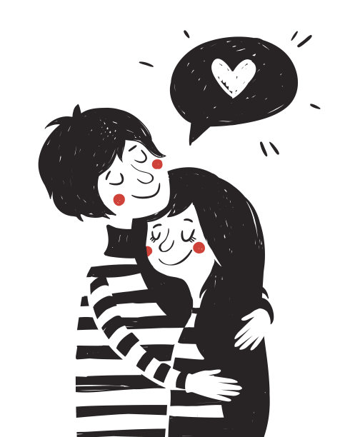 手工刻字的复古插图素材图片