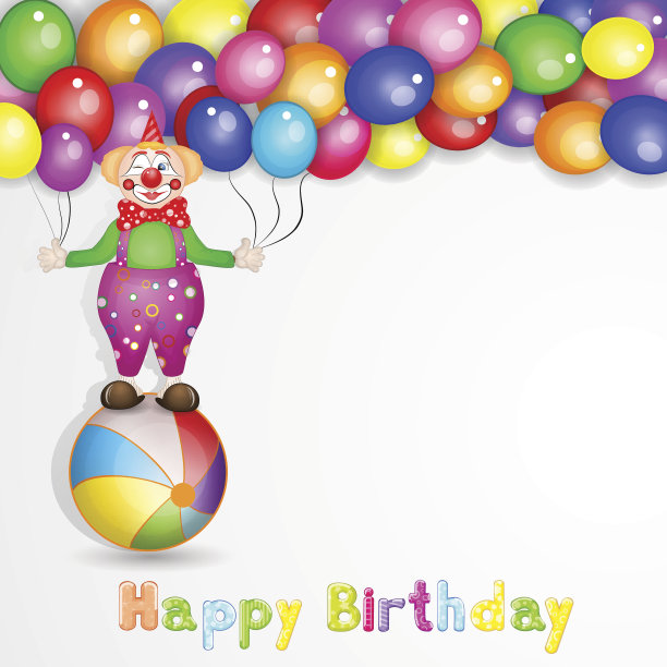 与气球小丑素材图片