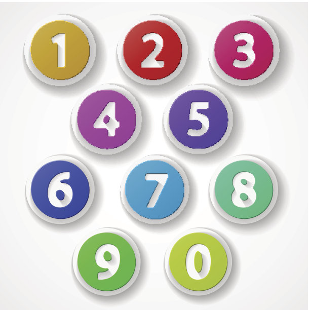 数字集，彩色网页图标图片下载