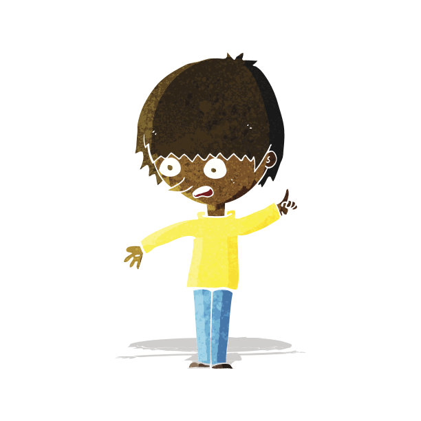 带问题的卡通男孩图片下载