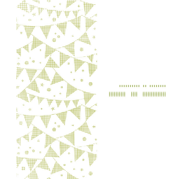 绿色纺织小旗帜垂直框架无缝图案背景图片下载