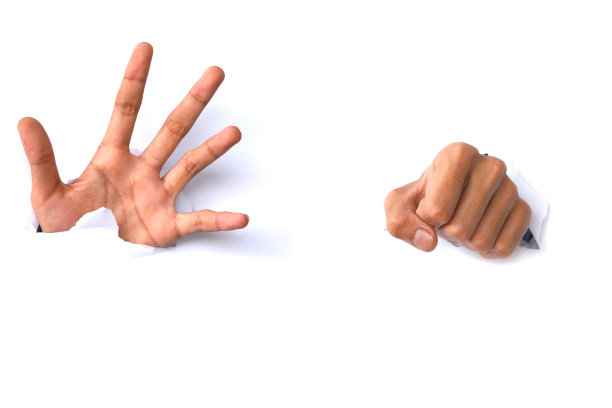 在白色背景上递纸图片下载