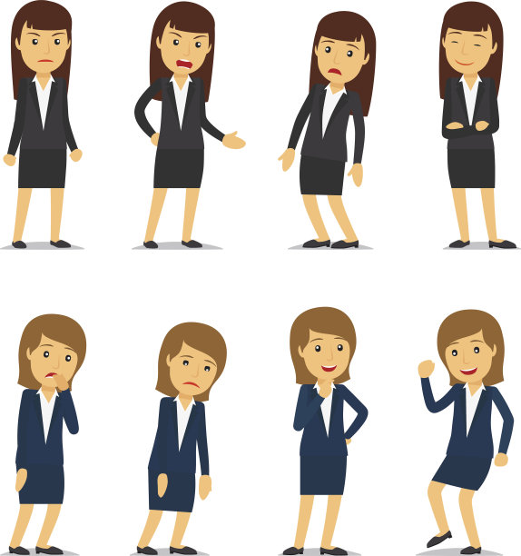 商业女性的情感图片下载