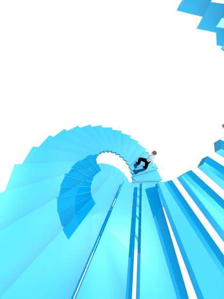 人们走上事业的阶梯。图片下载