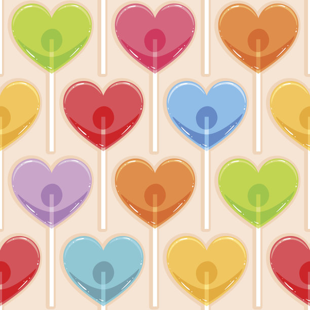 糖果色的心图片下载