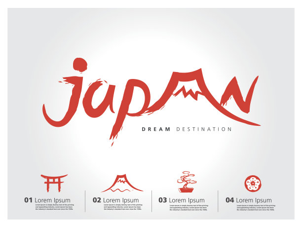 日本旅游集，富士山，排版图片下载