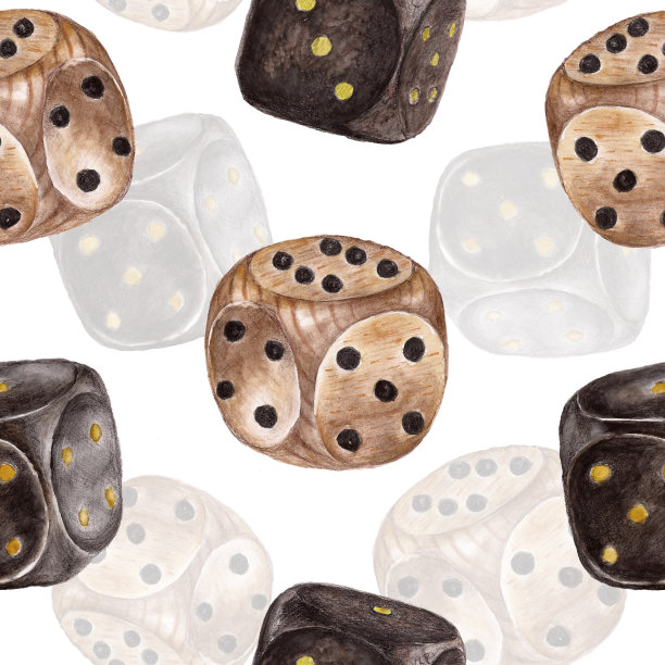 骰子无缝图案图片下载