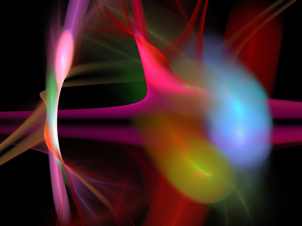 黑色上的数字分形图片下载