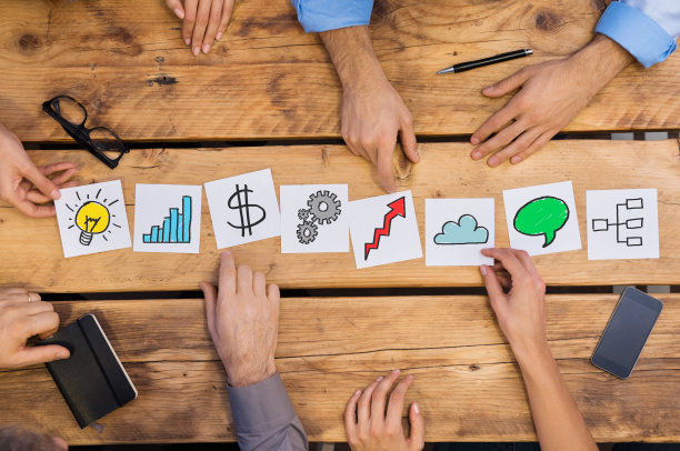 桌上的商业概念图片下载