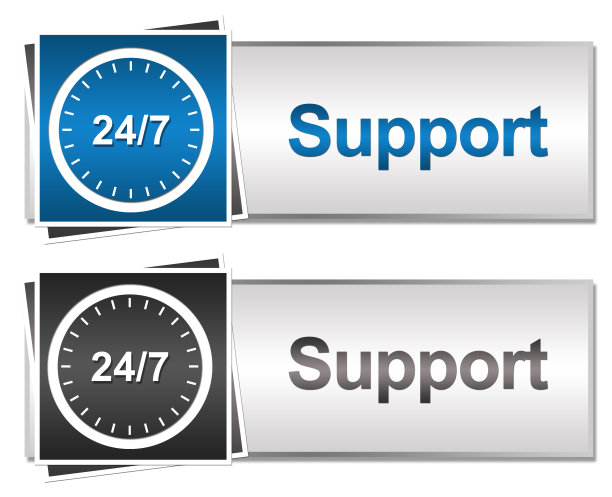 24 - 7支持按钮风格图片下载