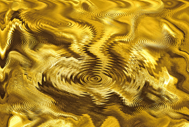 金色的波纹结构图片下载
