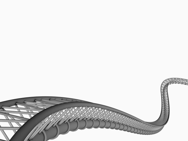 3d渲染的过山车在白色的背景图片下载