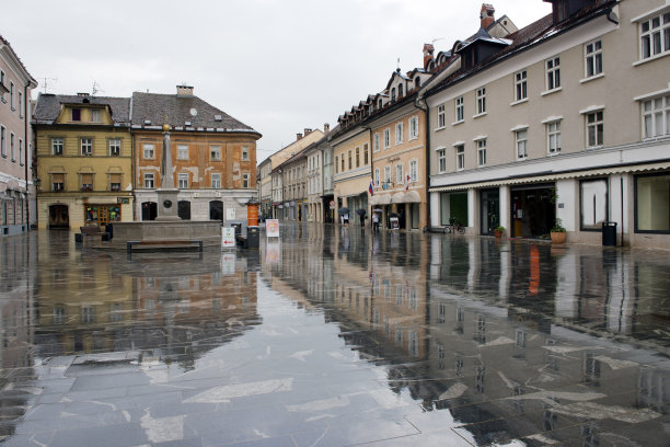 Kranj的主要广场图片下载