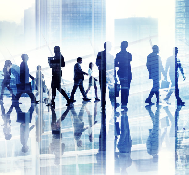 商务人士忙碌生活的抽象形象图片下载
