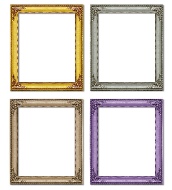 收藏古董架孤立在白色背景图片下载