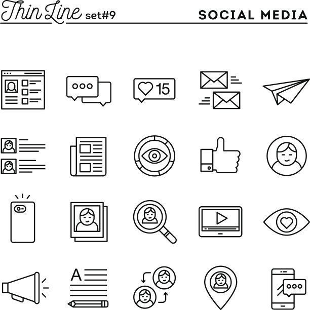 社交媒体，交流，个人资料，在线发帖等等图片下载