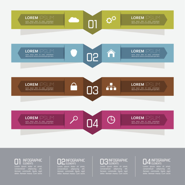 五颜六色的纸贴纸，上面有数字和标志。图片下载