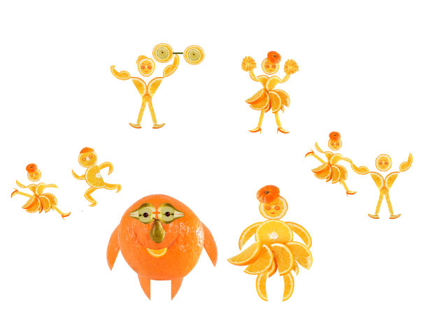 胖小橙想象自己既是舞者又是运动员图片下载