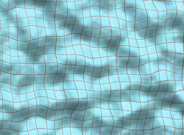 游泳池底。透过水看瓷砖地板图片下载