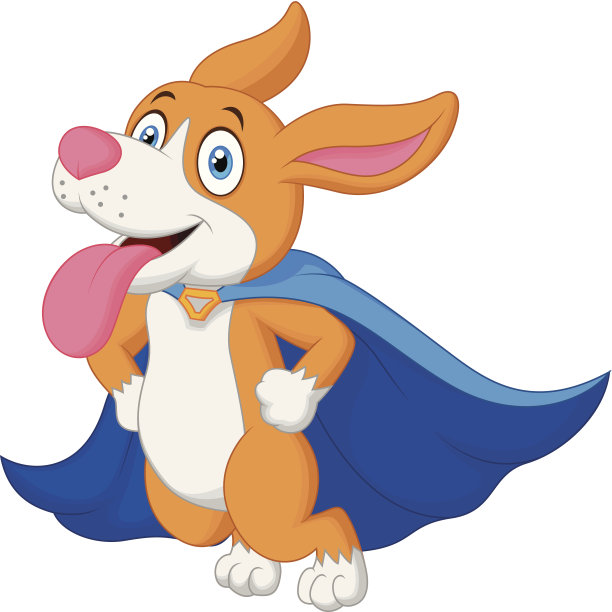 卡通超级英雄狗飞图片下载