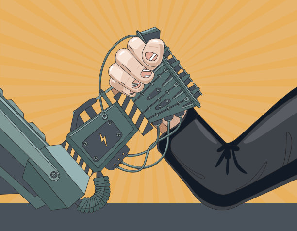 人类与机器人素材图片