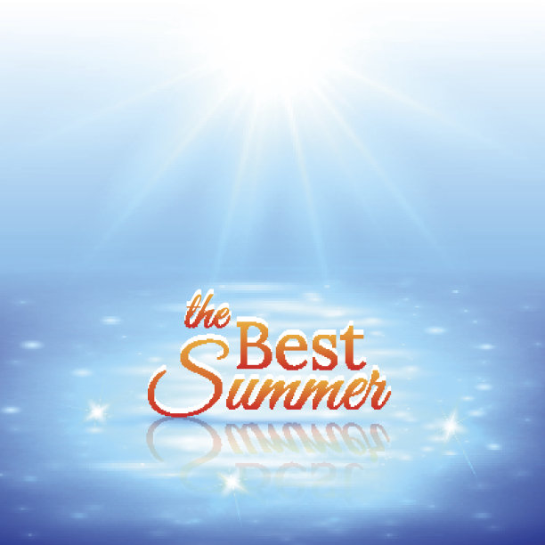 夏天海洋背景素材图片