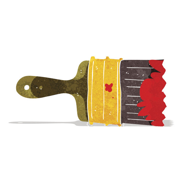 卡通凌乱画笔图片下载