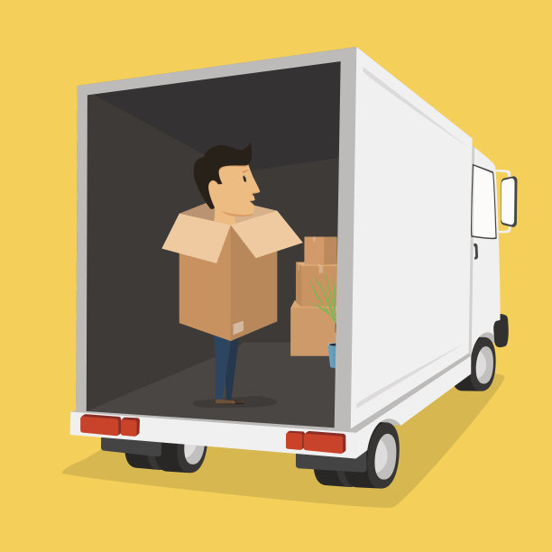 推箱子。移动箱子。在盒子里。运输公司图片下载