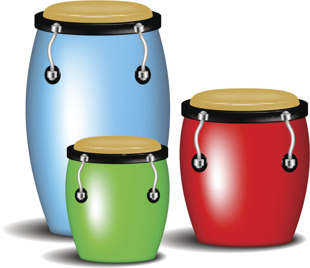 五彩的康加斯乐队图片下载